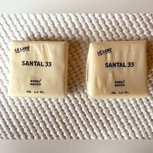 Le Labo - santal 33 40g soap. Two.